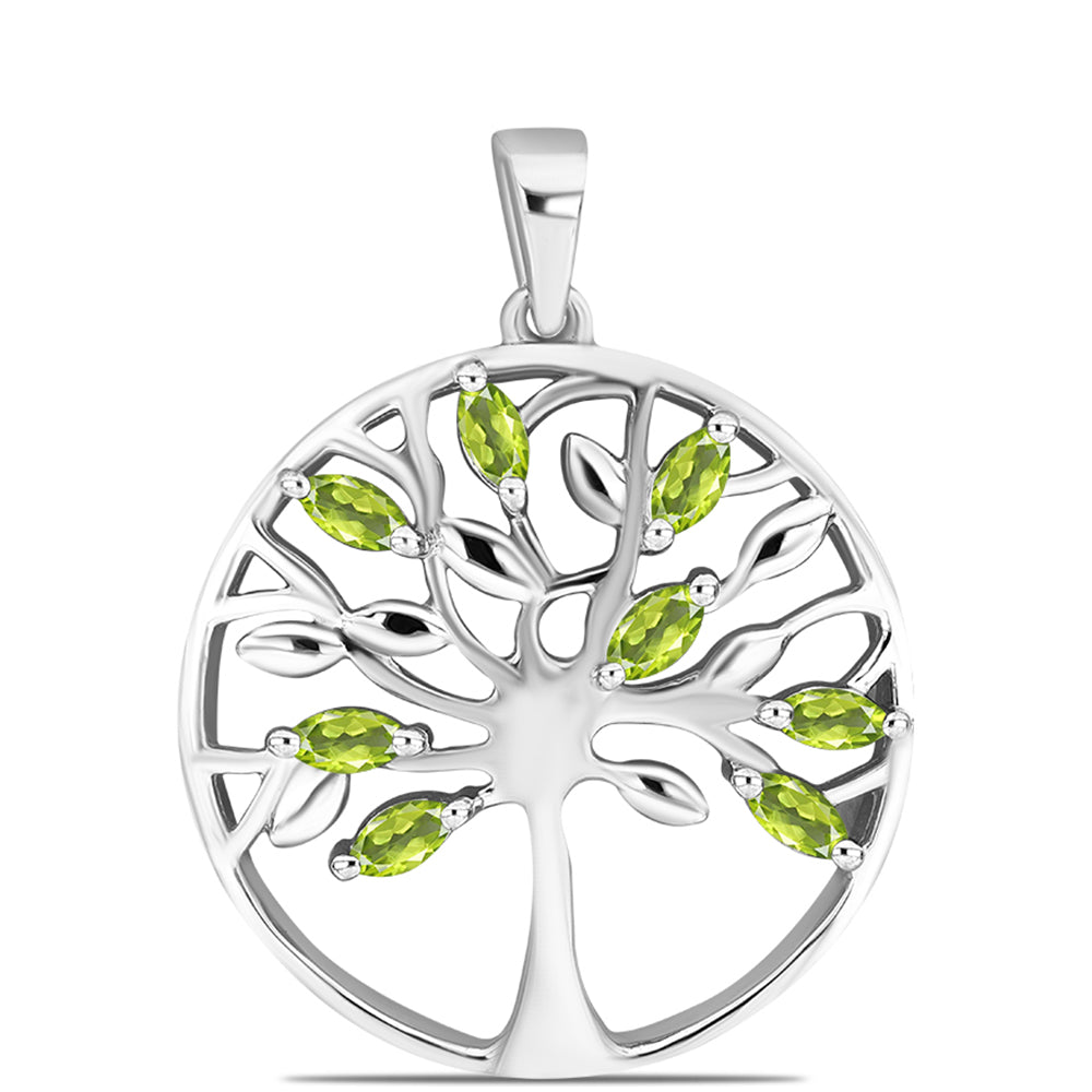Colgante de Plata con Peridoto de Changbai