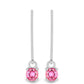 Pendientes de Plata con Turmalina Rosa de Pelmadulla