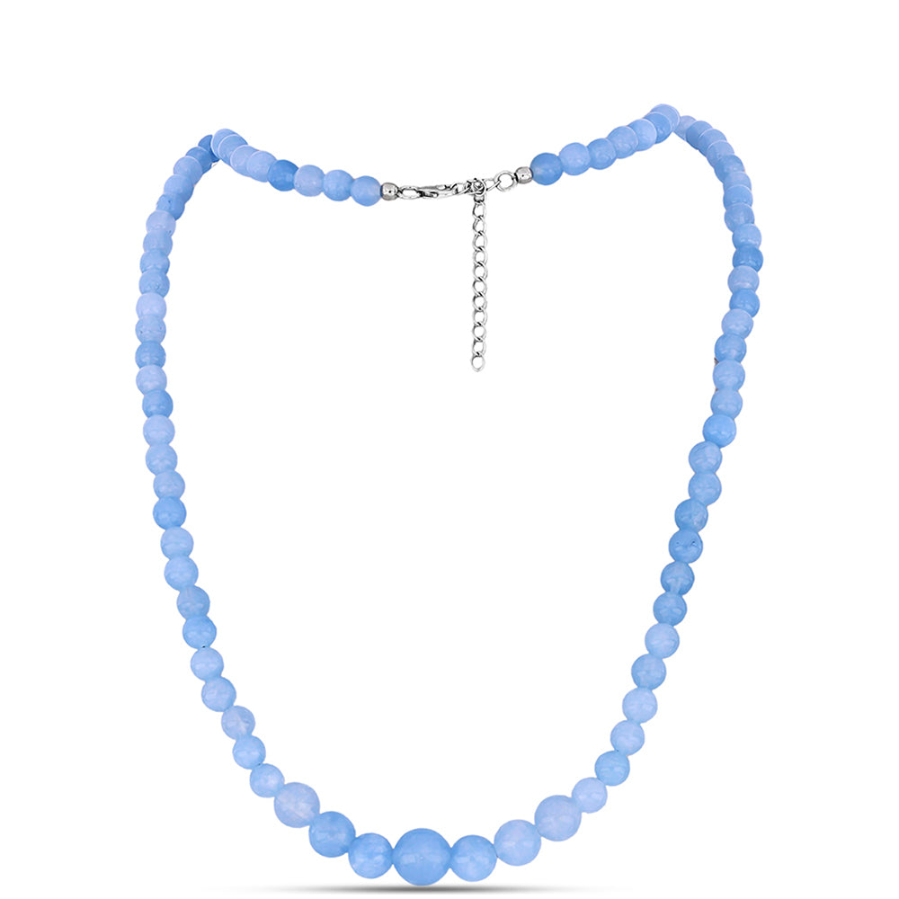 Collar de Plata con Aguamarina del Condado de Embu 1 