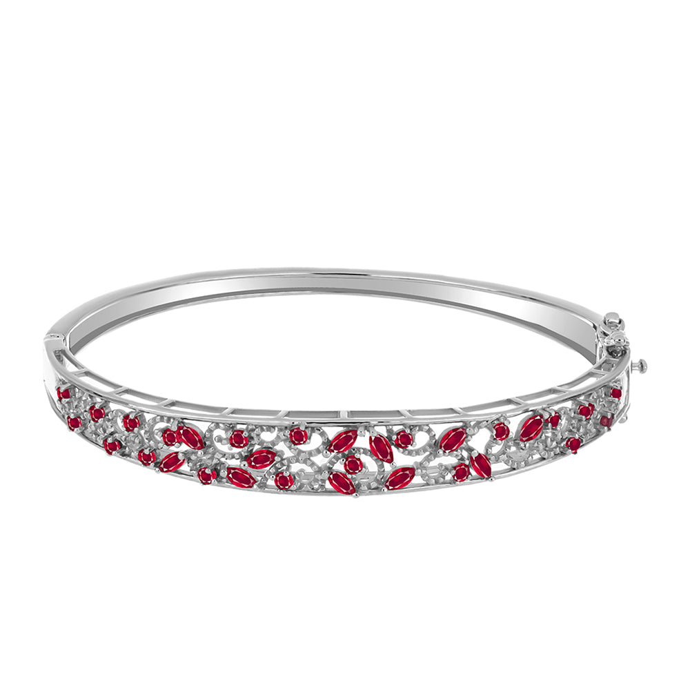 Brazalete de Plata con Rubí de Madagascar
