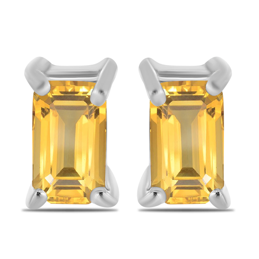 Pendientes de Plata con Citrino de los Montes Urales 1 