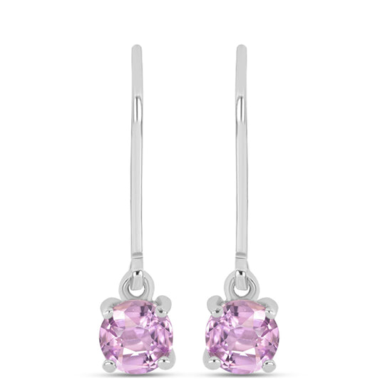 Pendientes de Plata con Kunzita de Pala