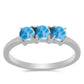 Anillo de Plata con Larimar de Barahona