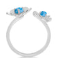 Anillo de Plata con Larimar de Barahona