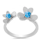 Anillo de Plata con Larimar de Barahona