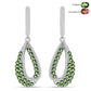 Pendientes de Plata con Alejandrita natural