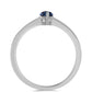 Anillo de Plata con Moisanita "Púrpura Imperial"