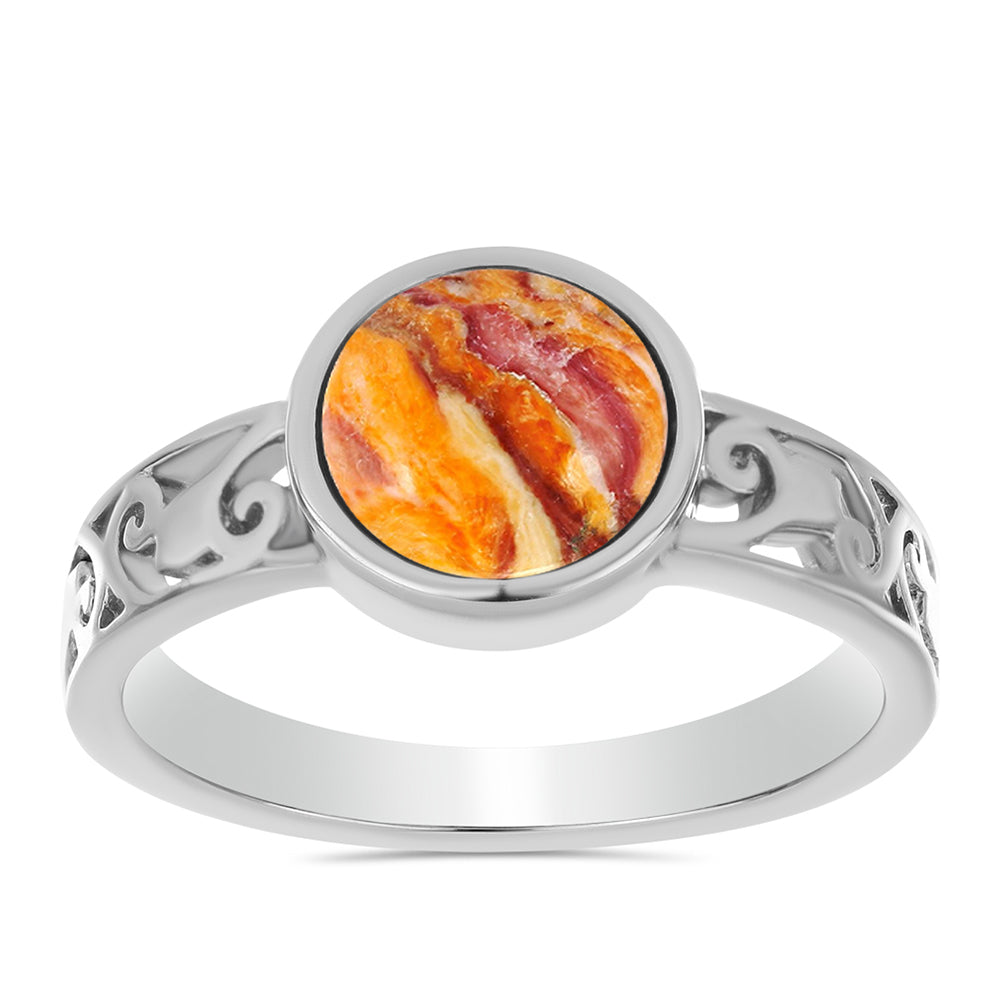 Anillo de Plata con Jaspe Garra de León