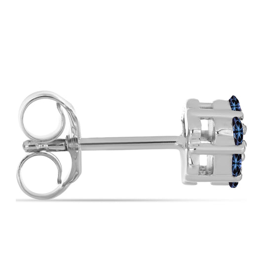 Pendientes de Plata con Moisanita "Púrpura Imperial"