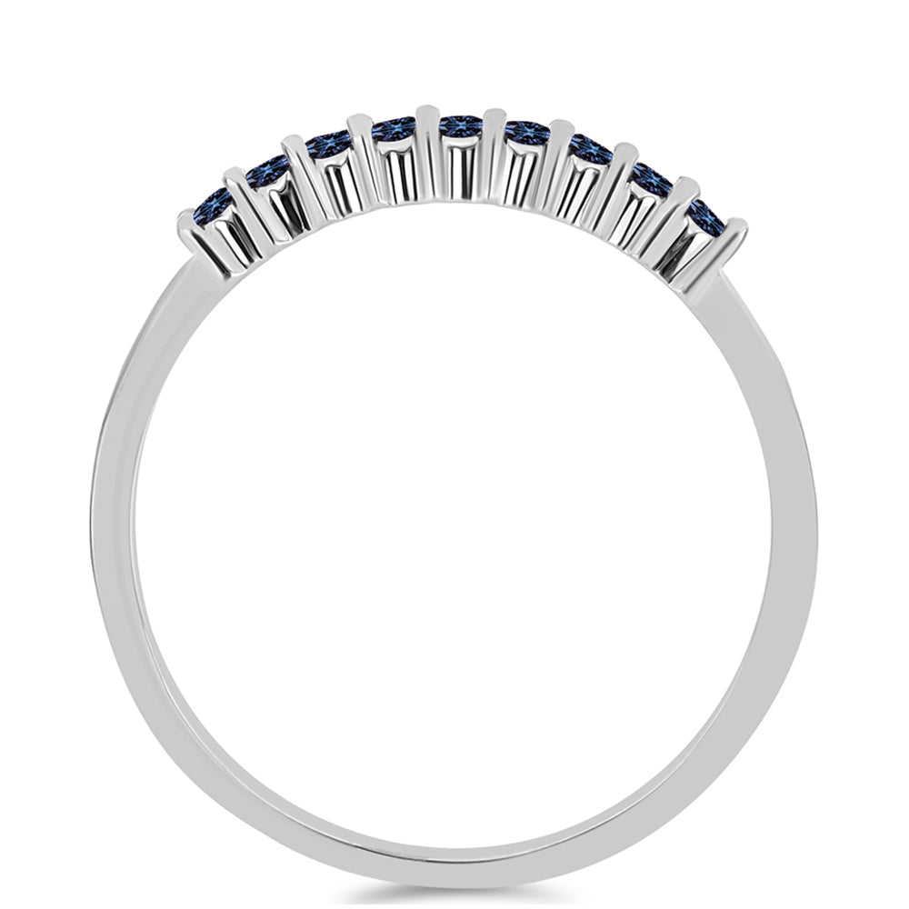Anillo de Plata con Moisanita "Púrpura Imperial"