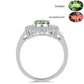Anillo de Plata con Alejandrita natural y Topacio Blanco
