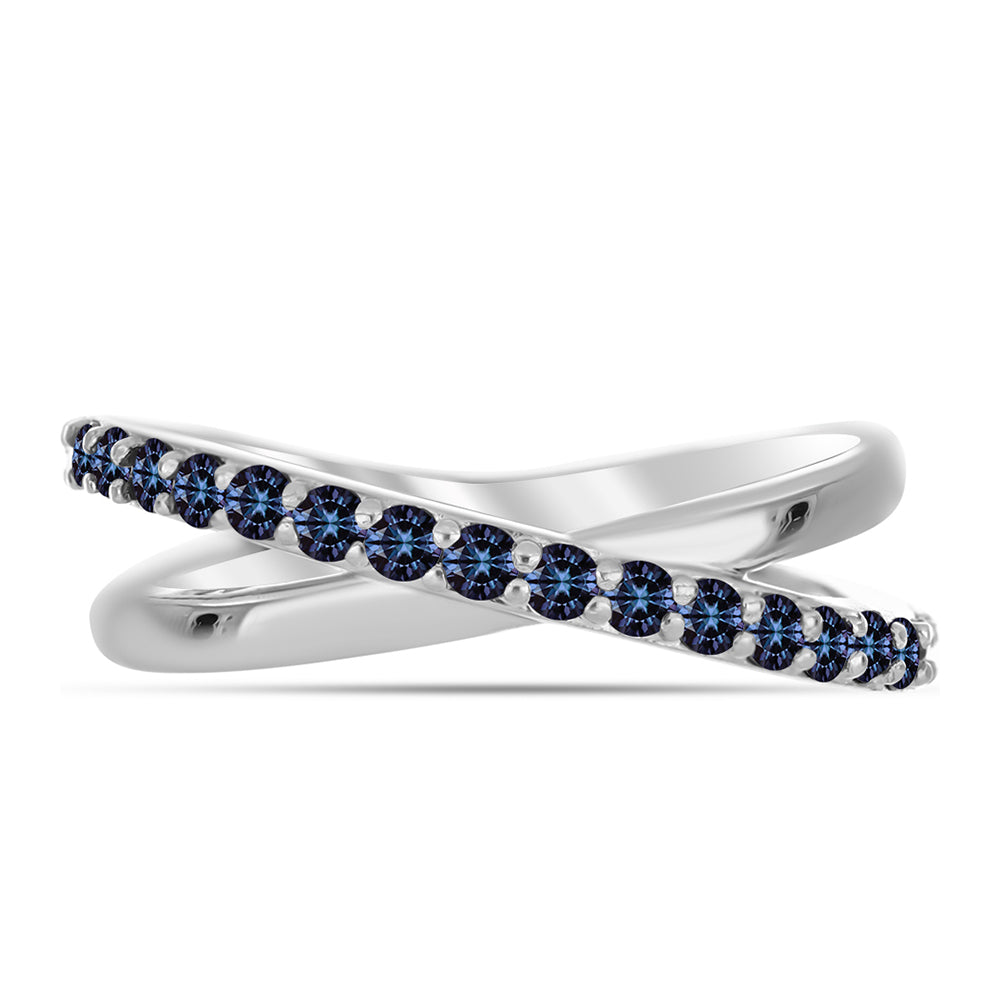 Anillo de Plata con Moisanita "Púrpura Imperial" 1 