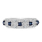 Anillo de Plata con Moisanita "Púrpura Imperial" y Topacio Blanco