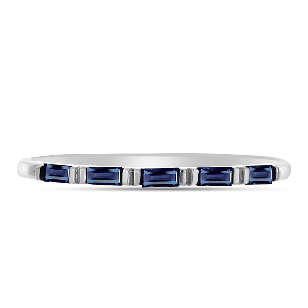 Anillo de Plata con Moisanita "Púrpura Imperial" 1 