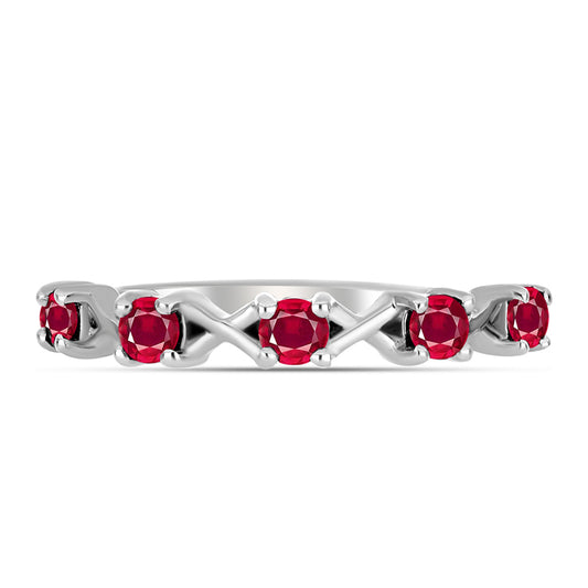 Anillo de Plata con Rubí de Madagascar