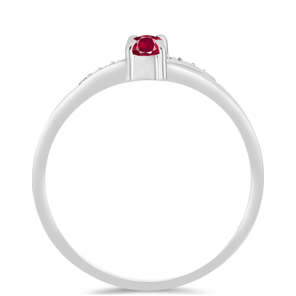 Anillo de Plata con Rubí de Madagascar