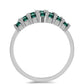 Anillo de Plata con Moissanita azul mar verdosa