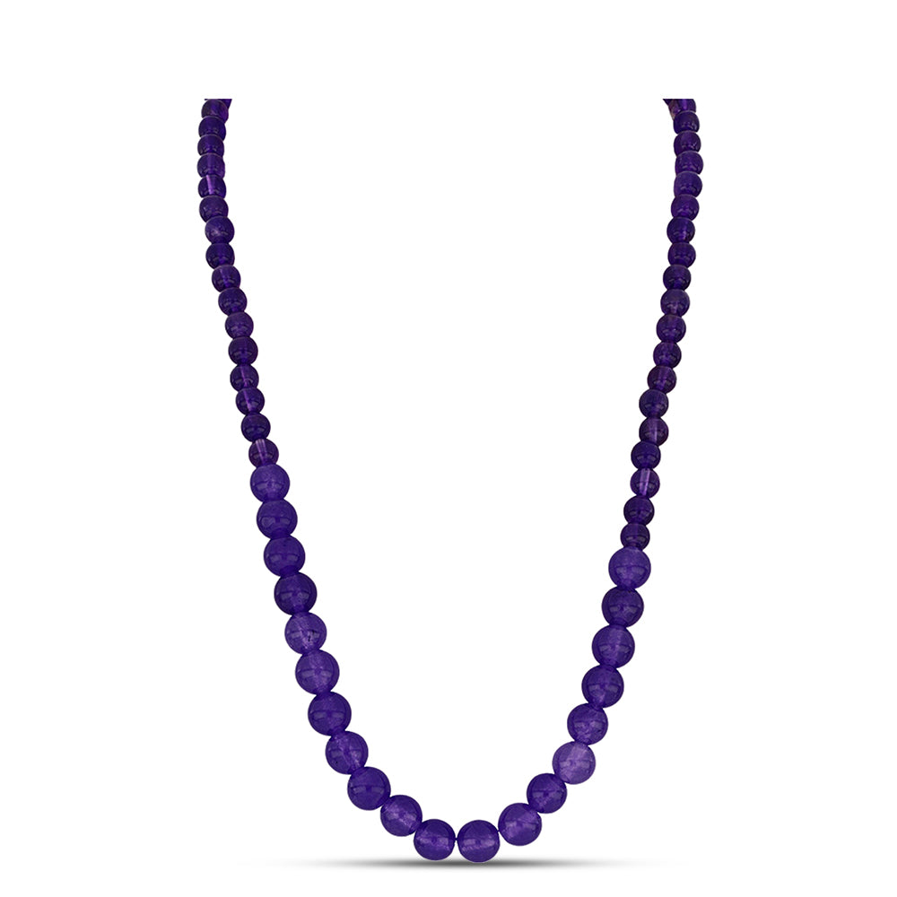 Collar de Plata Bañada en Oro con Amatista de Marruecos 1 