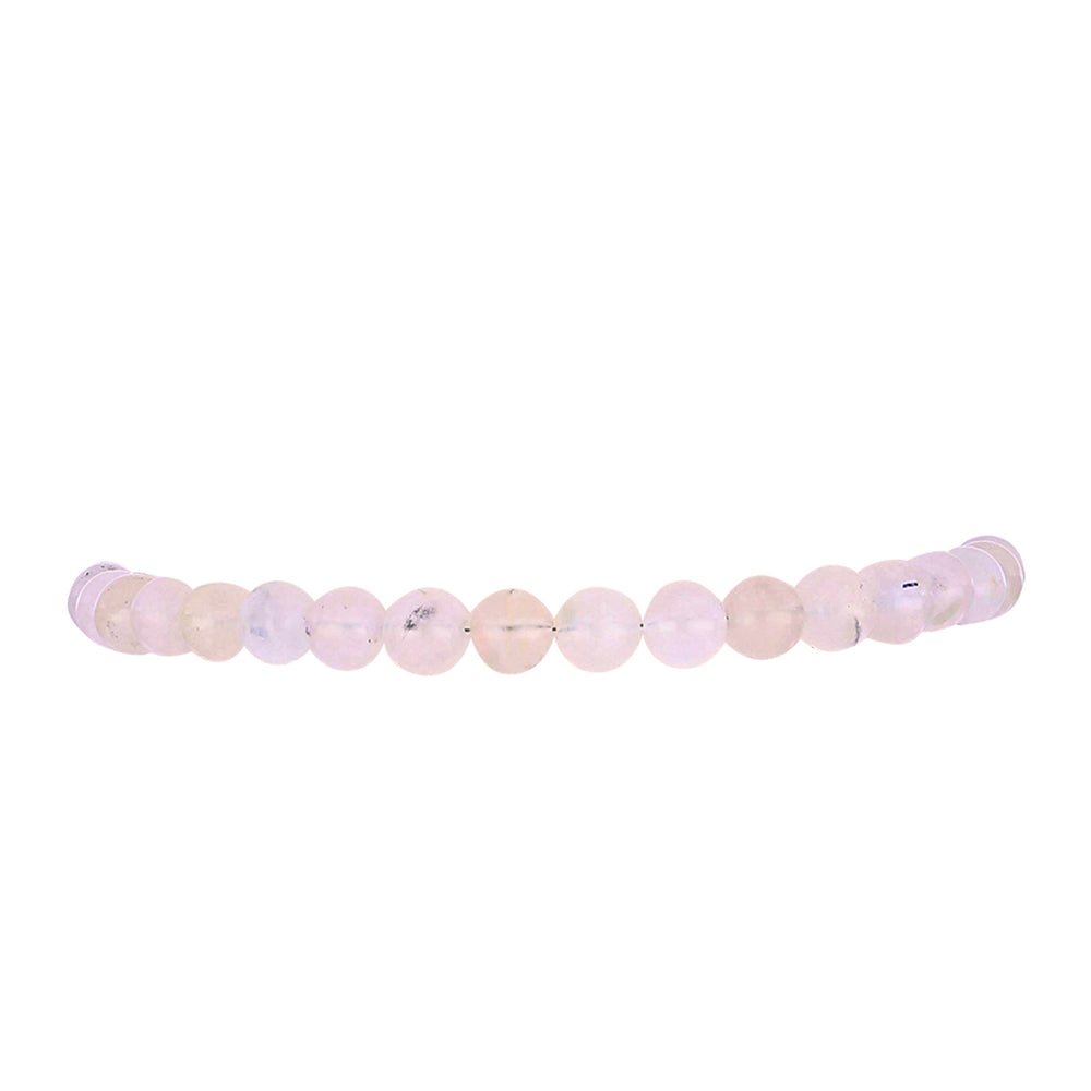 Pulsera de Plata Bañada en Oro con Piedra Lunar Arco Iris