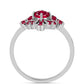 Anillo de Plata con Rubí de Madagascar