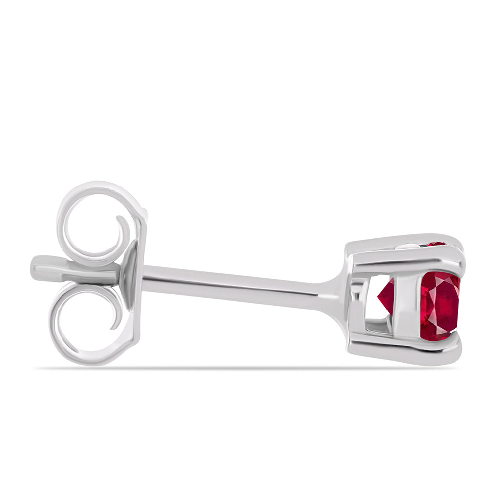 Pendientes de Plata con Rubí de Madagascar 2 