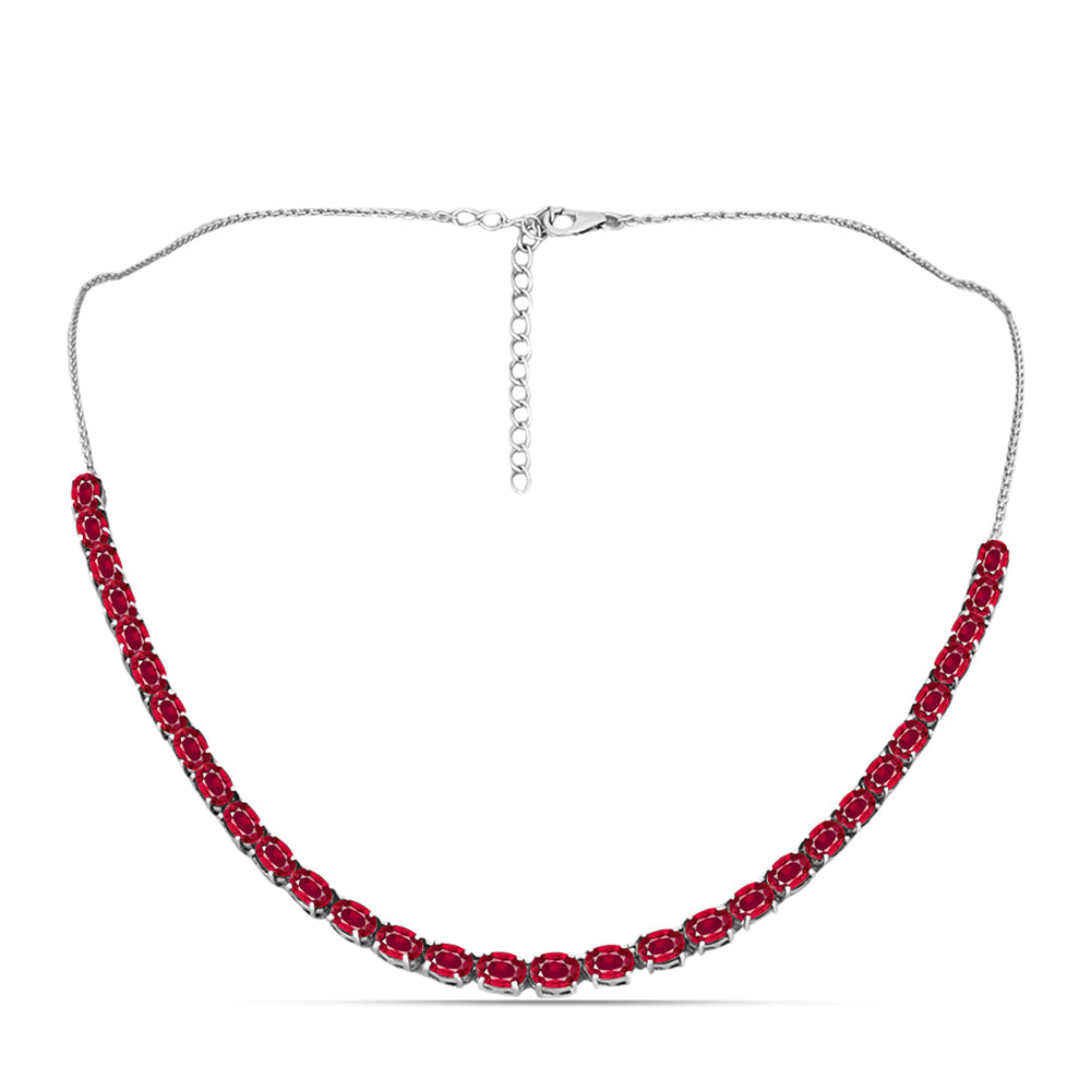 Collar de Plata con Rubí de Madagascar 1 