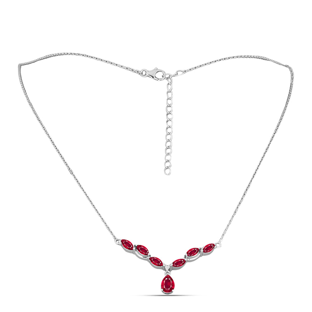 Collar de Plata con Rubí de Madagascar 1 