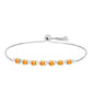 Pulsera de Plata con Zafiro Padparadscha