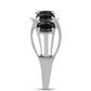 Anillo de Plata con Obsidiana