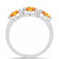 Anillo de Plata con Zafiro Padparadscha
