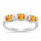 Anillo de Plata con Zafiro Padparadscha