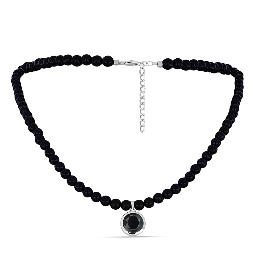 Collar de Plata con Obsidiana