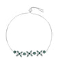 Pulsera de Plata con Moissanita azul mar verdosa