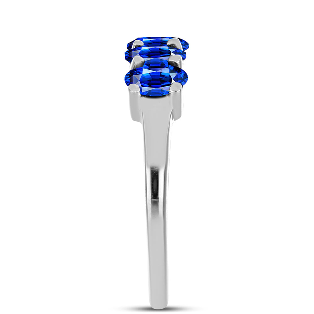 Cruz Conjunto de Plata con Zafiro Azul Australiano ( Pendientes +Anillo +Colgante )