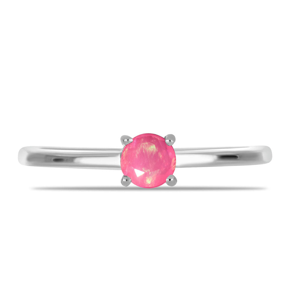 Anillo de Plata con Ópalo Rosa de Lega Dembi 1 