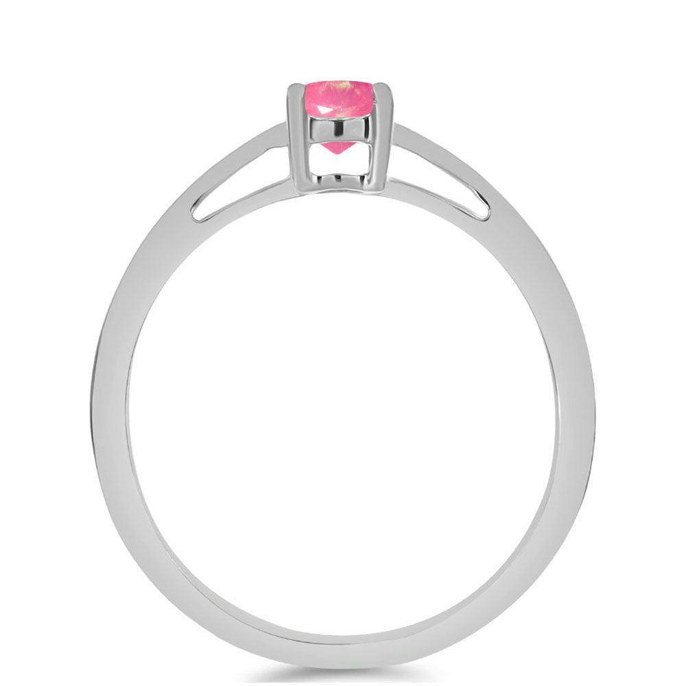 Anillo de Plata con Ópalo Rosa de Lega Dembi 2 
