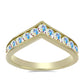 Anillo de Plata Bañada en Oro con Moisanita hielo