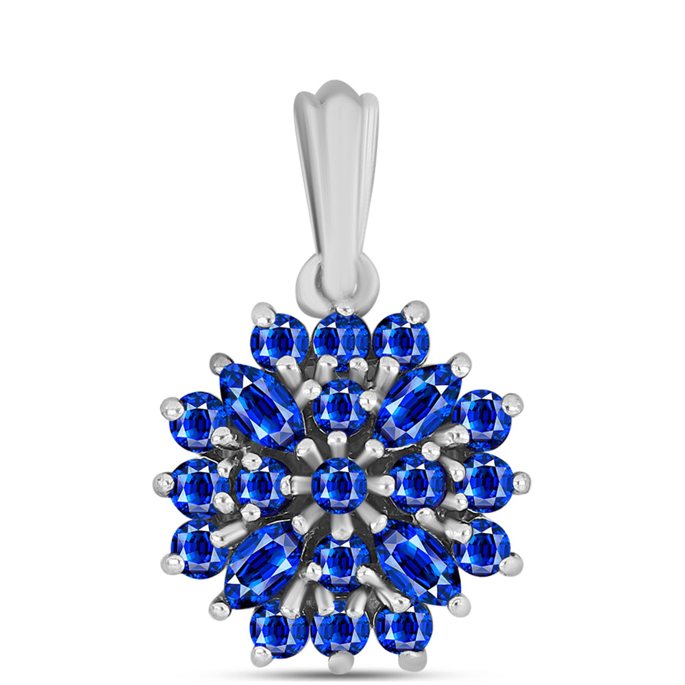 Colgante de Plata con Zafiro Azul Australiano