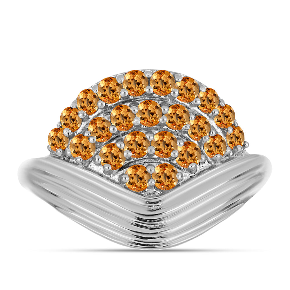 Anillo de Plata con Topacio amarillo imperial 1 