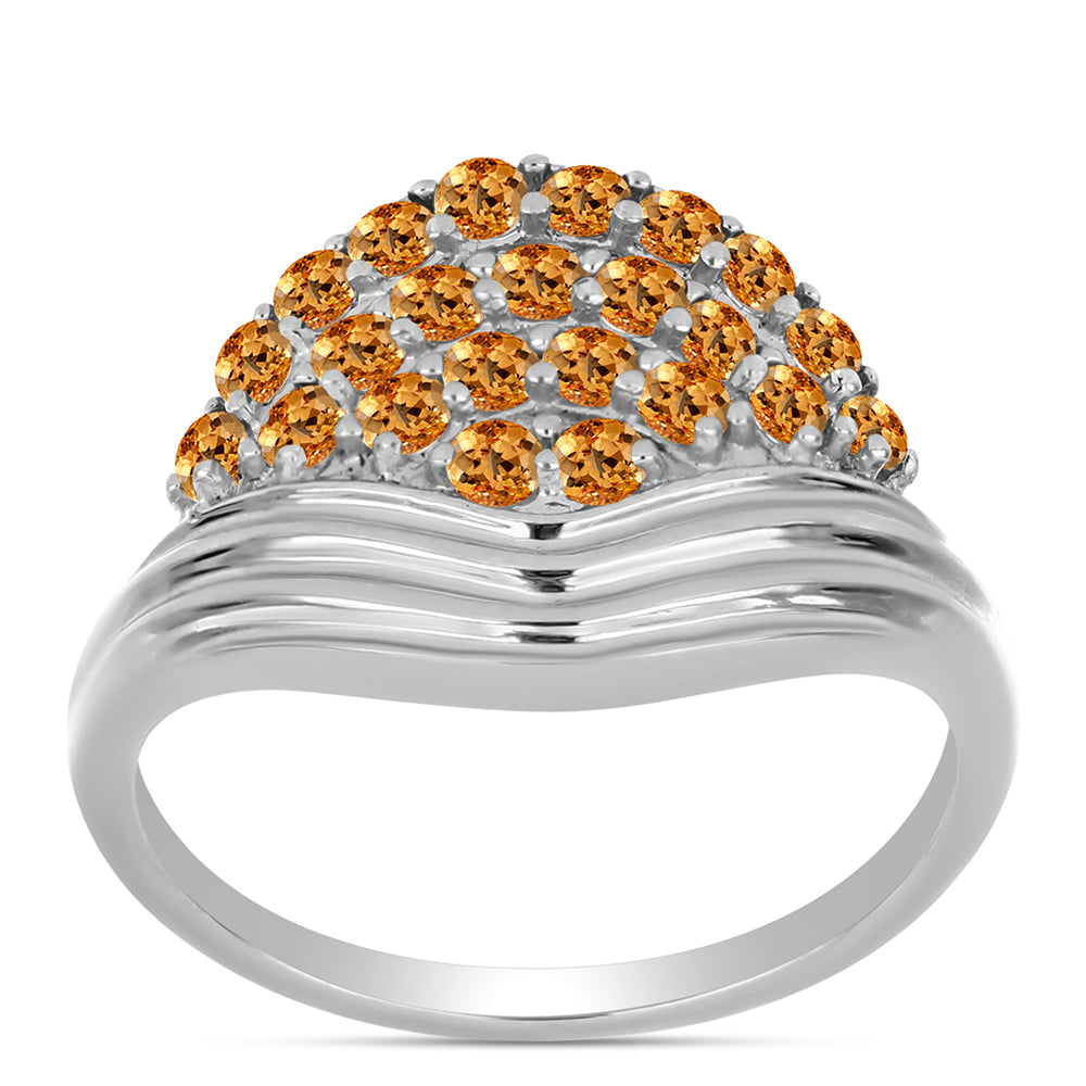 Anillo de Plata con Topacio amarillo imperial