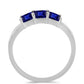 Anillo de Plata con Zafiro Azul Australiano