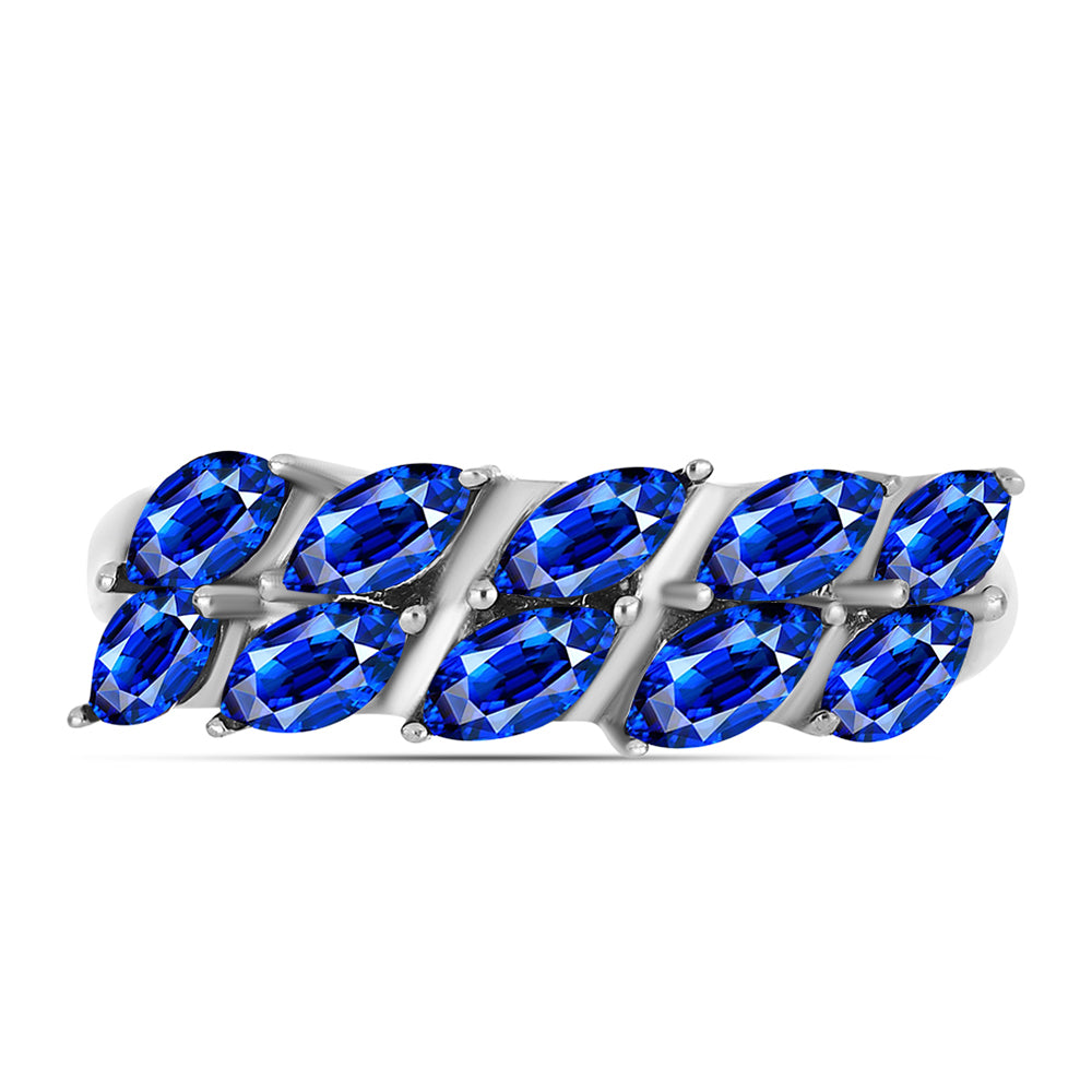 Anillo de Plata con Zafiro Azul Australiano 1 