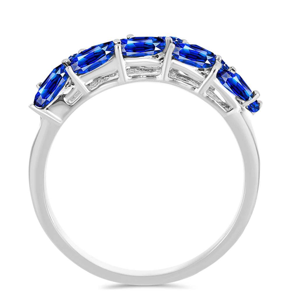 Anillo de Plata con Zafiro Azul Australiano