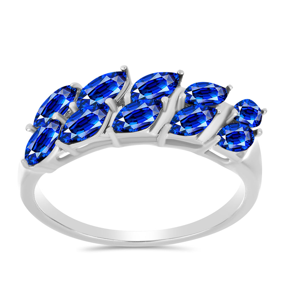Anillo de Plata con Zafiro Azul Australiano 3 