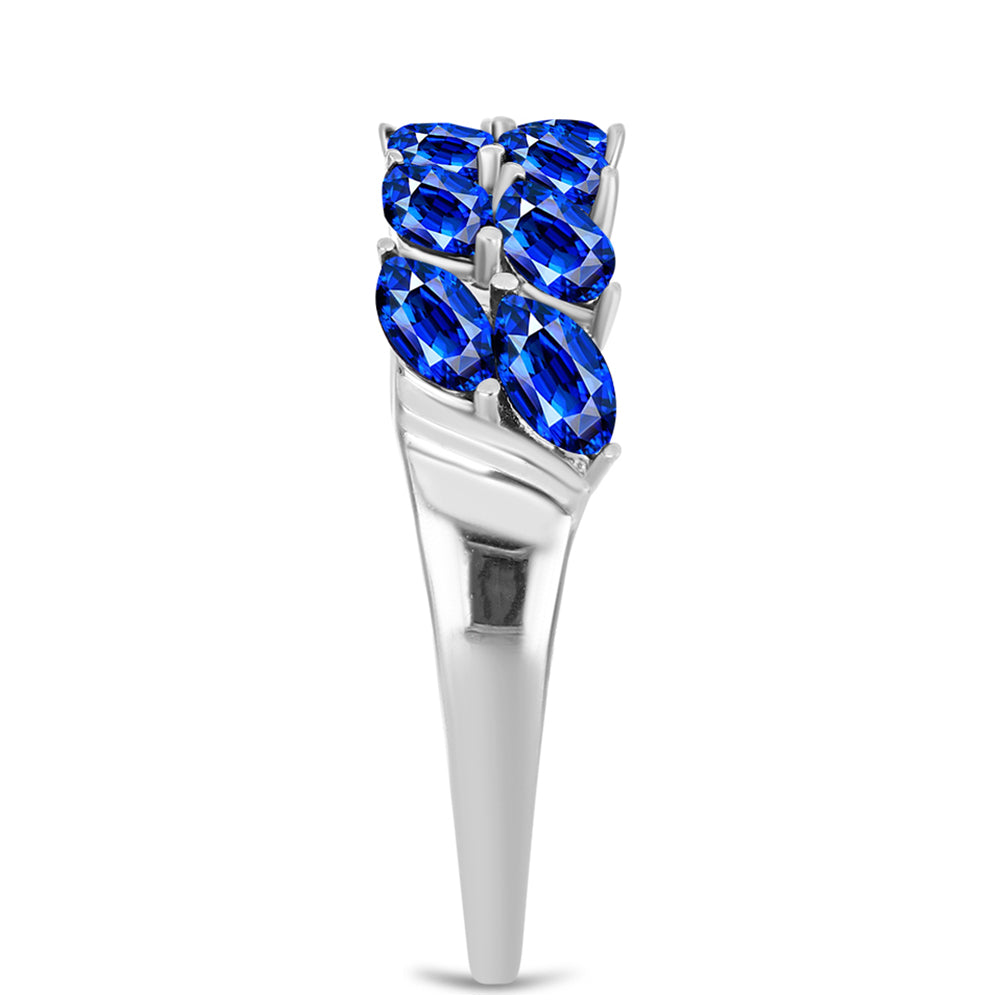 Anillo de Plata con Zafiro Azul Australiano