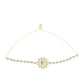 Pulsera de Plata Bañada en Oro con Moisanita hielo y Topacio Blanco