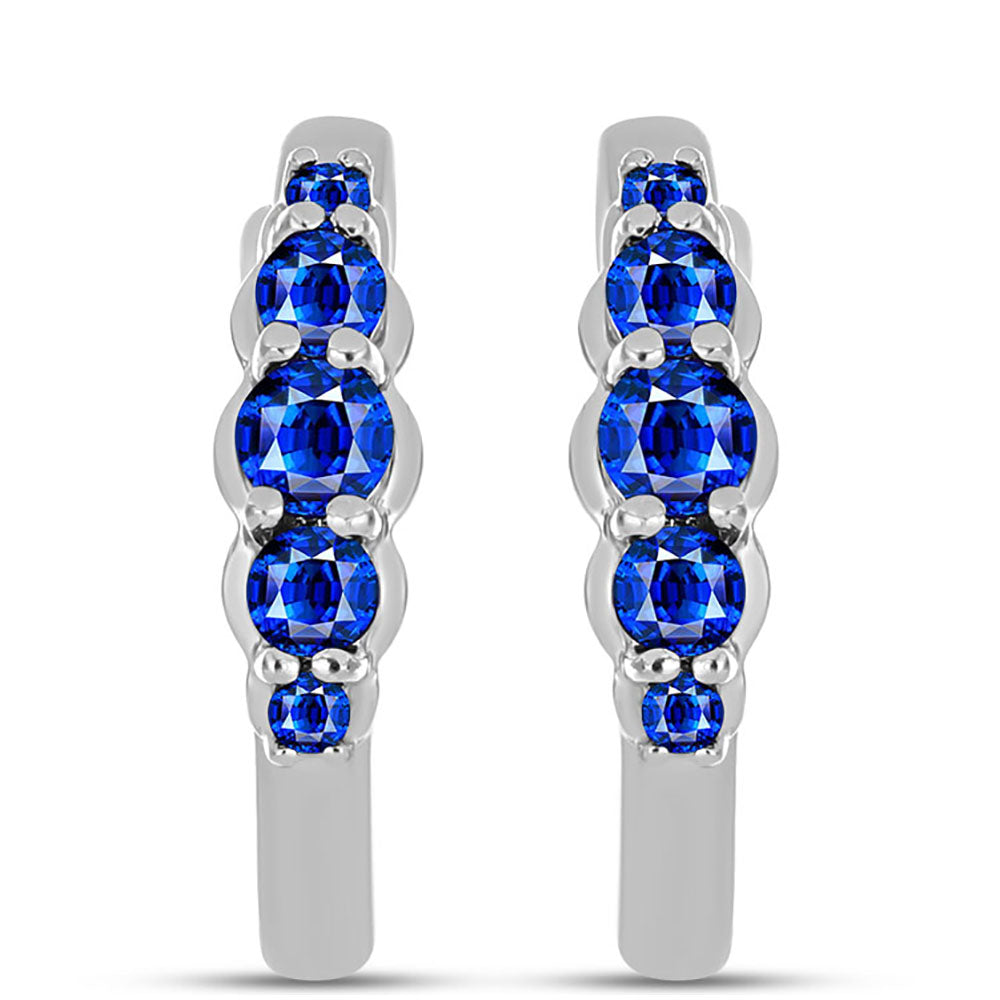 Pendientes de Plata con Zafiro Azul Australiano 1 