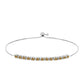 Pulsera de Plata con Moisanita Champagne