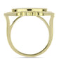 Anillo de Plata Bañada en Oro con Madreperla
