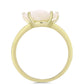 Anillo de Plata Bañada en Oro con Madreperla